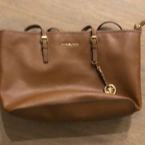 Brown Michael Kors tote worn a couple times